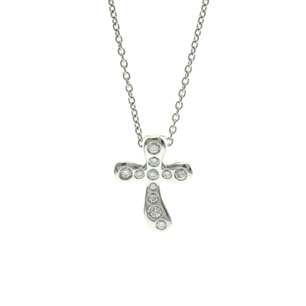 TIFFANY Authentic Silver Diamond Necklace
